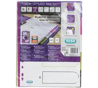 MyColour Intercalaires blancs en plastique 5 feuilles pour format A4 avec couver