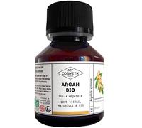 MyCosmetik - Huile végétale d'Argan - BIO AB Issue de l'agriculture Biologique - 100% pure et naturelle - Fabriqué en France - Raffermissante et assouplissante - 50 ml