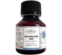 MyCosmetik - Huile végétale de Bourrache - BIO AB Issue de l'agriculture Biologique - 100% pure et naturelle - Fabriqué en France - Soins anti-âge et antirides - 100 ml
