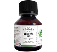 MyCosmetik - Huile végétale de Chanvre - BIO AB Issue de l'agriculture Biologique - 100% pure et naturelle - Fabriqué en France - Emolliente et anti-âge - 50 ml