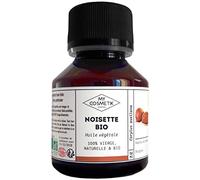 MyCosmetik - Huile végétale de Noisette - BIO AB Issue de l'agriculture Biologique - 100% pure et naturelle - Fabriqué en France - Régule la sécrétion de sébum - 10 ml