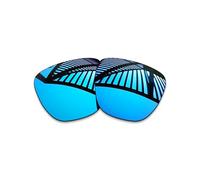 MYCOURAG Verres de rechange polarisés avec protection UV compatibles avec les lunettes de soleil Oakley Sylas XL OO9448 60 mm - Revêtement miroir bleu glacier polarisé