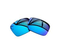 MYCOURAG Verres de rechange polarisés avec protection UV pour lunettes de soleil Oakley Holbrook XXL OO9487 61 mm - Revêtement miroir bleu glacier polarisé