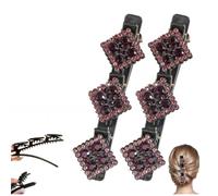 MYCXMZI Barrette à cheveux pour femme, nouvelle pince à cheveux en cristal étincelant, style bec de canard court, convient pour le travail, les fêtes et le style de mode quotidien. (10)