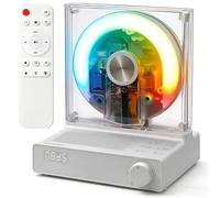 MYDASH Lecteur CD portable, Bluetooth 5.4 Discman pour les déplacements et la voiture, protection anti-choc, lecteur CD personnel rechargeable avec son EQ, câble auxiliaire et pochette en velours