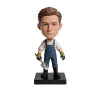 mydedor Figurine 3D faite à la main en argile polyargile faite à la main - Cadeau d'anniversaire à la retraite, décoration de bureau chic pour papa fermier