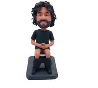 mydedor Figurine Bobblehead personnalisée faite à la main pour homme, basée sur votre photo pour anniversaire, remise de diplôme, fête des médecins, fête des pères, anniversaires de mariage
