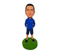 mydedor Figurine personnalisée d'un Homme en Sweat à Capuche Bleu, Cadeau sculpté à la Main pour Homme