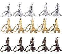 Mydio - Lot de 15 porte-clés tour Eiffel