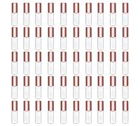 Mydio - Lot de 50 mini tubes de 1,2 ml de gloss à lèvres vides avec capuchon à lèvres en or rose (R