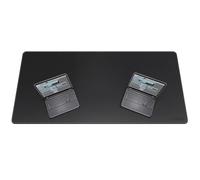 Mydours Giant 170x80cm sous-Main, Surface en Cuir PU des Deux côtés pour Une Couverture Extra Large, Tapis de Bureau Professionnel, Tapis de Souris pour Le Bureau à la Maison et au Bureau (Noir)