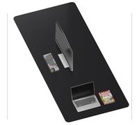 Mydours Super Large 190 x 80cm Tapis de Bureau, Desktop Computer Desk Mat, Tapis de Souris pour Home Office & Poste de Travail Informatique, Tapis de Souris supplémentaire pour pupitre (Noir)
