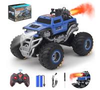 MYDOVA Auto telecomandata, 1:16 Monster Truck, RC Auto Offroad Con luci Spray Musica, 20KM/H 2.4GHz, Auto Giocattolo Regalo per Bambini da 3 4 5 6 8 10 Anni