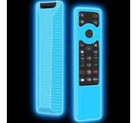 Mydrissu Coque en silicone pour télécommande TCL RC923A FMB1 / RC813A FMB1, housse de protection antidérapante et résistante aux chocs pour télécommande de télévision TCL 2025 QM6K QM7K, bleu brillant