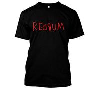 MYDVDHDV of Redrum T Shirt - The Shining, Horror Film, Stanley Kubrick, Jack Nicholson Black(Large)