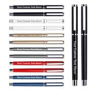 MYDYYO Stylo gel noir Effaçable de Qualité Supérieure Toucher Doux | Peut être Gravé avec des Lettres, des Logos ou des émojis Rechargeable Avec de L'encre gel Noire.