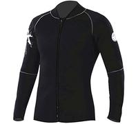 MYENA Jaquette Chaude 5mm Veste de plongée de plongée pour Hommes Surfing Plongée Veste Convient pour Plage d'été Plongée en mer Profonde Plongée,Noir,XXL