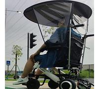 MYENA Parapluie pour Fauteuil Roulant électrique, Pare-Soleil, Protection Contre la Pluie, Protection résistante aux UV, Support de Parapluie pour Fauteuil Roulant pour la Plupart