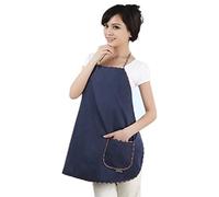 MYENA Robe de maternité en Fibre de matières métalliques Anti-rayonnement Grand Tablier de Poche Opérateur de Bureau Porter des boucliers EMF Pendant la Grossesse,Bleu