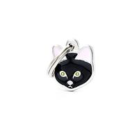 MYFAMILY - Medaglietta per Cane e Gatto - Collezione Friends -Gatto Europeo Nero