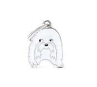 MYFAMILY Médaille Bichon Maltais Plaque Chien Gravure Gratuite Coutume Chat