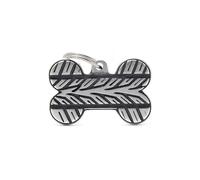 MYFAMILY-Médaille bronx grand os pour chien décoration pneu en métal