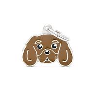 MYFAMILY Médaille Cavalier King Plaque Chien Gravure Gratuite Coutume Chat