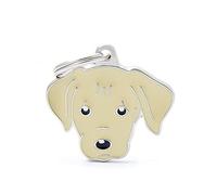 MYFAMILY Médaille Labrador Sable Plaque Chien Gravure Gratuite Coutume Chat
