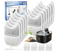 MyfatBOSS YPD-C004 Lot de 12 éponges de rechange pour fontaine à chat de 4 l avec détecteur de mouvement