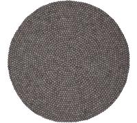 Mono Tapis de boules de feutre Rond ø 70 cm Gris