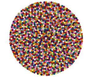 myfelt Tapis Boule en Feutre Lotte - Diamètre 70 cm - Idéal pour Chambre à Coucher, Salon, Chambre d'enfant, Couloir et Salle de Bain