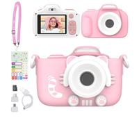 myFirst Camera 3 - Appareil photo numérique pour enfants, caméra vidéo pour tout-petits, 16 MP, vidéo 1080HD, carte microSD, avec selfie et objectif macro, flash LED, cordon tour de cou, pour enfants