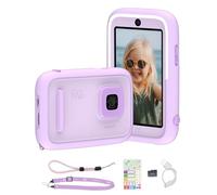myFirst Caméra 50 AI pour enfants avec double objectif 20 MP, rose | Vidéo 1080p, lumière selfie, éditeur IA, partage sécurisé et journal vidéo, 16 Go de stockage, cadeau pour garçons et filles