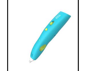 myFirst Stylo 3D Make FP3304SA-BE01 Bleu/Blanc, buse 0.9mm, filament 1.75mm, alimentation batterie, dimensions 29x26x142mm, poids 46g, âge recommandé 12+