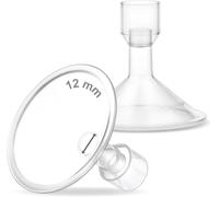 Myfit Lot De 2 Petits Boucliers De 12 Mm Compatibles Avec Tire-Lait Medela Personalfit,Freestyle,Harmony,Maxi,Flex,Connecteur,Connexion Au Connecteur Large Ou Étroit
