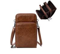 myfriday Petit sac à main à bandoulière pour téléphone portable pour femme, mini sac à main à bandoulière avec emplacements pour cartes de crédit