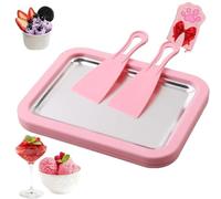 Myfro Roll Ice Cream, Mini Sorbetière, Plateau De Rouleaux De Yaourt Glacé Freezy Bake For La Maison, For Yaourt Glacé Maison DIY, Sans Électricité(Pink,7 * 5in)