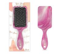 Myfsucce Brosse à cheveux pour femme - Brosse démêlante de massage avec motif marbré scintillant or rose, brosse à cheveux lissante antistatique pour cheveux mouillés/secs