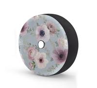 Myfsucce Housse de roue de secours rose anémone pastel avec trou de caméra de recul, housses de pneu en polyester anti-poussière pour voiture, camion, remorque, VUS, camping-car, 35,6 cm