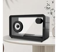 MYFTNP Enceinte Bluetooth Transparente Et Portable avec Éclairage D'ambiance 7 Couleurs, Compatible Bluetooth/AUX, Portée Bluetooth : 10m, pour Les Bureaux, Les Cafés Et Les Expositions Artistiques