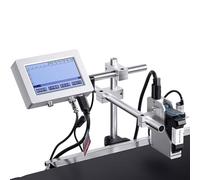 MYFTNP Imprimante Jet Dencre Industrielle 12,7/25,4 Mm, Codeuse par Lots, Codage Automatique, Imprimante Thermique Tij 2.5 pour Dates De Péremption. Compatible avec Les Formats Texte, Excel, BMP Et