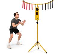 MYFTNP Jeu De Défi Stick Challenge, Borne Darcade Dentraînement À La Coordination Œil-Main À Vitesse Réglable, Effets Lumineux Et Musicaux, 5 Vitesses, 6 Niveaux, pour Yellow