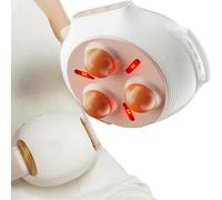 MYFTNP Masseur Abdominal Électrique 35 Mm, Masseur Abdominal en Pierre De Bian, 3 Niveaux De Température : 40 °C, 42 °C Et 45 °C, 3 Niveaux D’intensité, pour Soulager L’Indigestion, Les Gaz