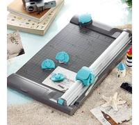 MYFTNP Massicot Manuel, Massicot Professionnel avec Compartiment De Rangement, 5 Modes De Coupe, Largeur De Coupe : 330 mm, Épaisseur De Coupe : 0,6 mm, pour Bureaux, Écoles, Maisons Et Imprimeries