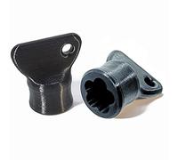 Myfuturshop® Accessoire pour Lidl Monsieur Cuisine Connect. Aide à enlever la pâte facilement en tournant jusqu'à la sortir. (noir)