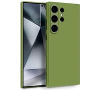 MyGadget Case pour Samsung Galaxy S25 Ultra - Coque de téléphone Portable à Deux Couches avec Protection d'appareil Photo - Housse avec Doublure intérieure et extérieur en Silicone - Vert - Vert