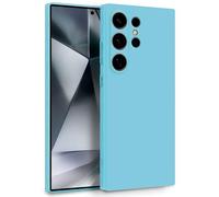 MyGadget Case pour Samsung Galaxy S25 Ultra - Coque de téléphone Portable à Deux Couches avec Protection d'appareil Photo - Housse avec Doublure intérieure et extérieur en Silicone - Bleu - Turquoise