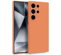 MyGadget Case pour Samsung Galaxy S25 Ultra - Coque de téléphone Portable à Deux Couches avec Protection d'appareil Photo - Housse avec Doublure intérieure et extérieur en Silicone - Orange