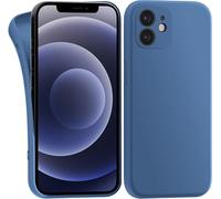 MyGadget Coque Compatible avec Apple iPhone 12 - Case TPU Souple & Soft - Cover Protection Extra Fine & Légère - Étui Coloré Anti Choc et Rayures - Bleu foncé