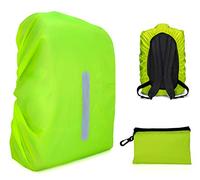 MyGadget Housse de Sac à Dos Imperméable - Protection Anti Pluie Etanche Ajustable 30L | 50L Cyclisme Camping Voyage Ski Jaune Fluo